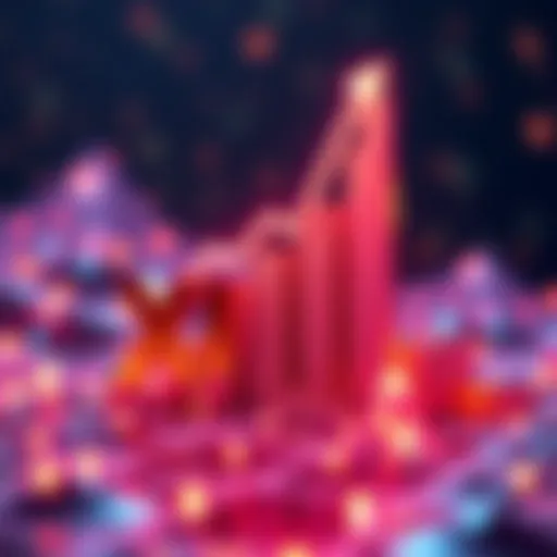 A digital representation of the XLM cryptocurrency with a rising graph indicating growth and potential to reach $1.