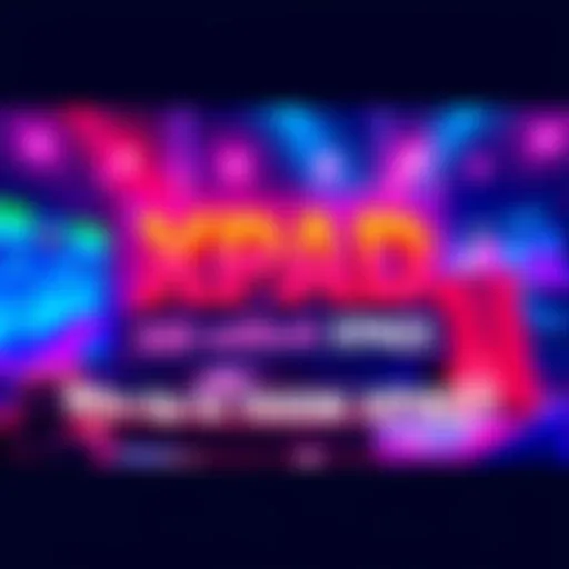 A graphic showcasing the XPAD Trading Competition with vibrant colors and large text highlighting 160 million XPAD prizes.