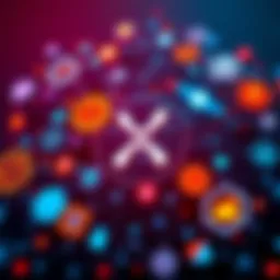 Visual of XRP logo surrounded by decentralized network icons, signifying its shift to decentralization in the crypto market.