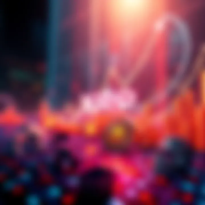 A visual representation of XRP's influence on digital finance in 2025, showing a graph of rising trends and symbols of transactions.