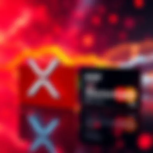 XRP and Mastercard logos with a vibrant background, hinting at a partnership announcement
