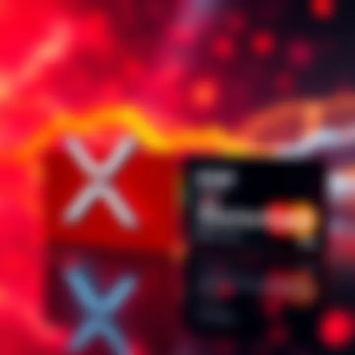 XRP and Mastercard logos with a vibrant background, hinting at a partnership announcement