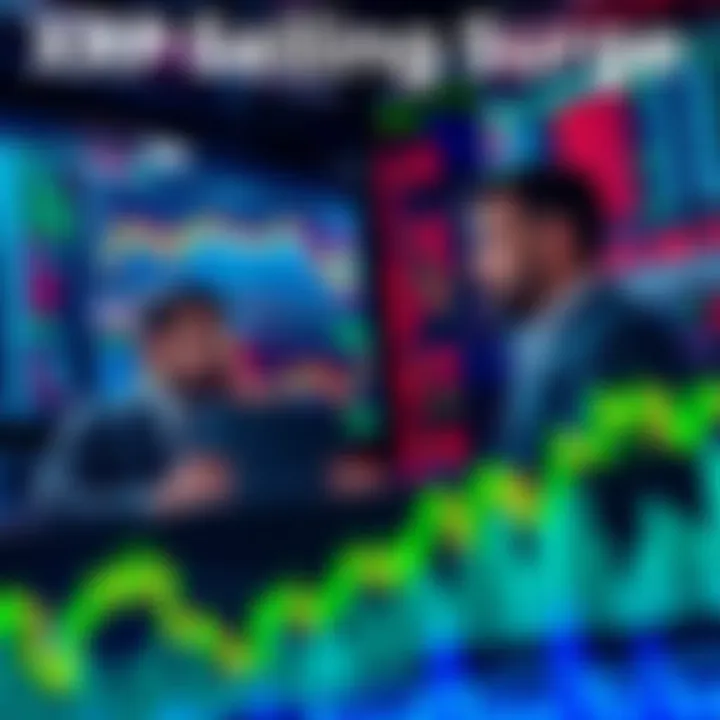 Traders analyzing XRP market trends on digital charts with fluctuating graphs and numbers