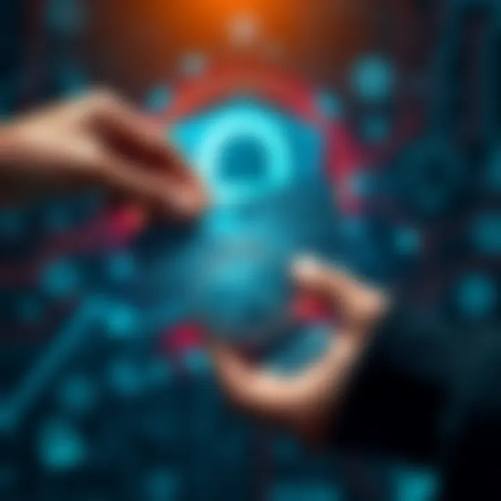 XRP Cold Storage Transfer Person transferring XRP to cold storage on a Tangum card with a secure background