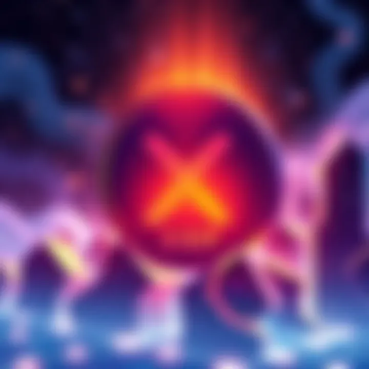 Illustration showing XRP logo rising above BNB logo, representing XRP as the third largest cryptocurrency in 2025.