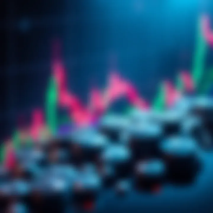 A visual representation of 1.7 billion XRP tokens accumulating at a crucial support level in a digital trading chart