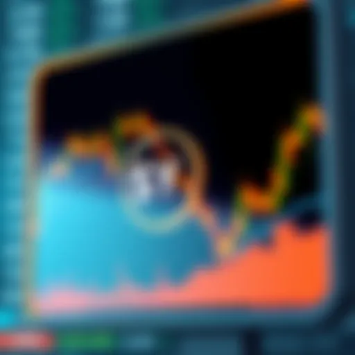 A digital representation of the $YZY token with a financial chart background, symbolizing its market presence and investor interest.